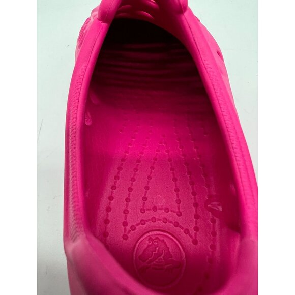 Crocs Kids Slip-On Water Shoes Girls Size 11 Pink Ventilation Holes Toe Cap - Picture 10 of 13